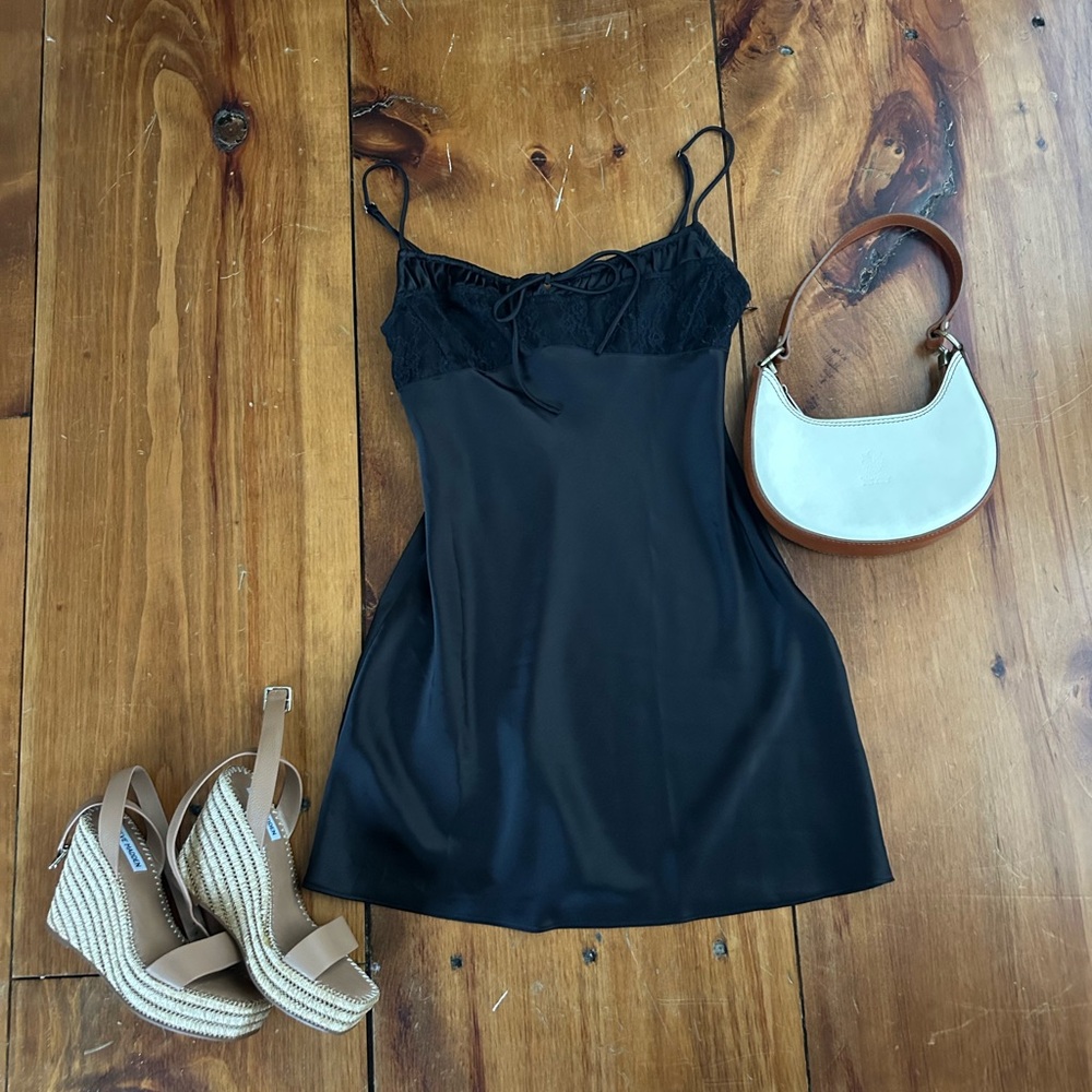 Urban Outfitters perrie lace inset slip dress